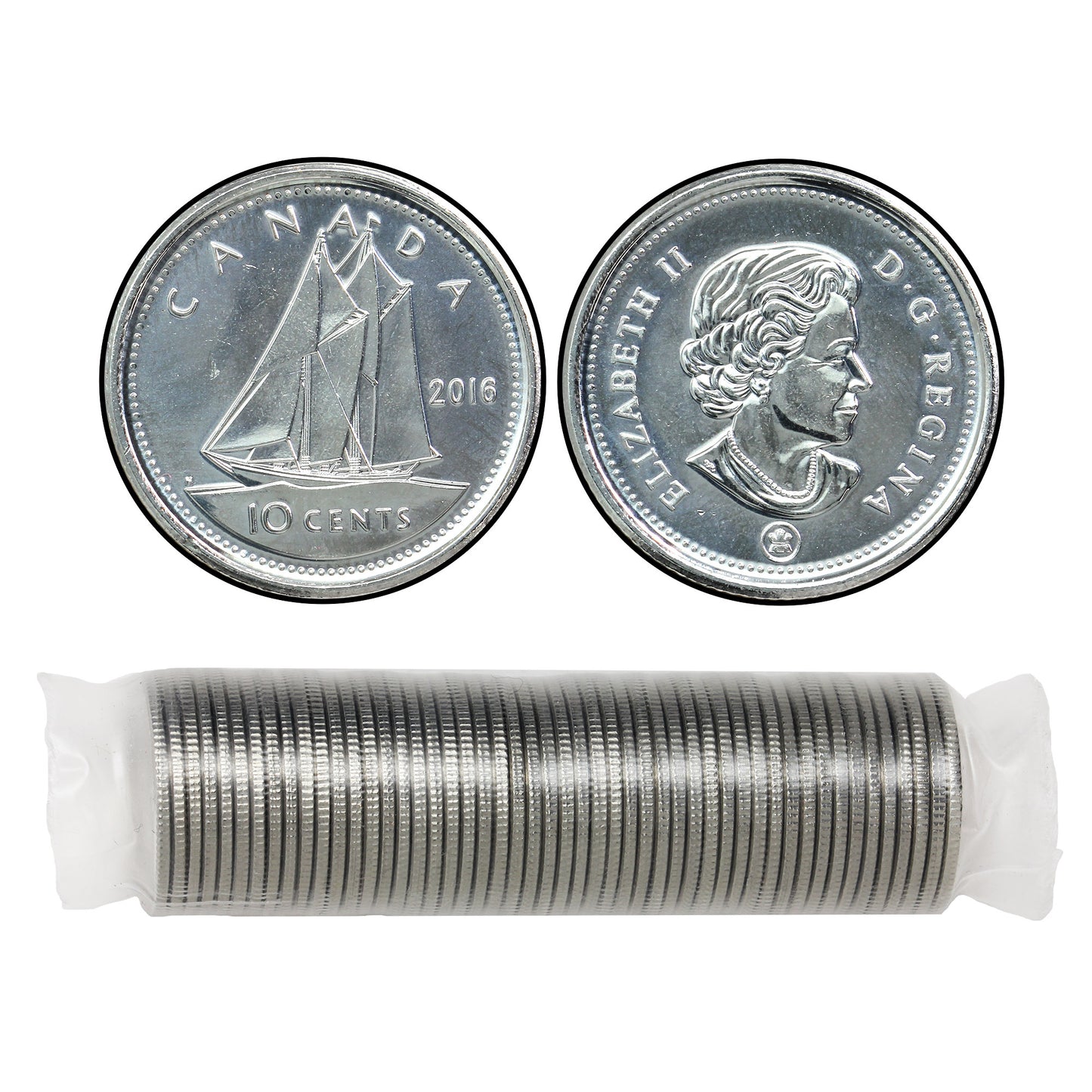 2016 Canada 10-cent Original Roll of 50pcs