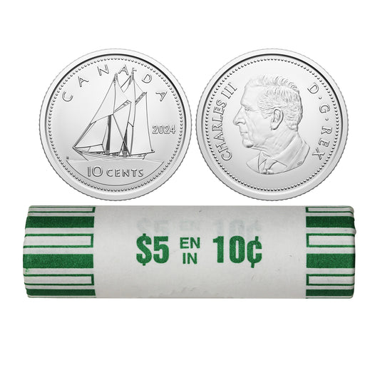 2024 Canada 10-cent Original Roll of 50pcs