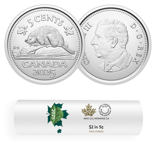 2025 Canada 5-cent Special Wrapped Roll of 40pcs