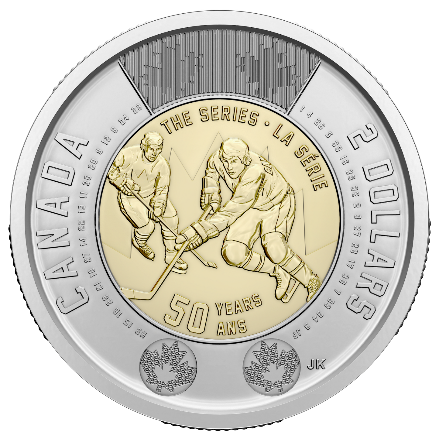 2022 Uncoloured 50th Ann. of the Summit Series Canada Two Dollar Brilliant Uncirculated (MS-63)