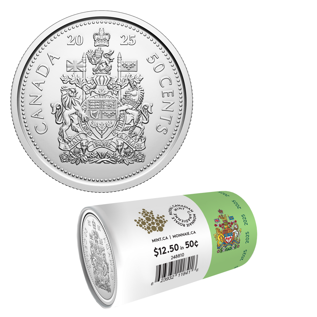 2025 Canada 50-cent Special Wrap Roll of 25pcs