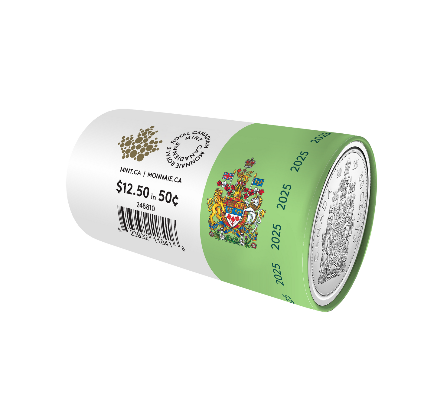 2025 Canada 50-cent Special Wrap Roll of 25pcs