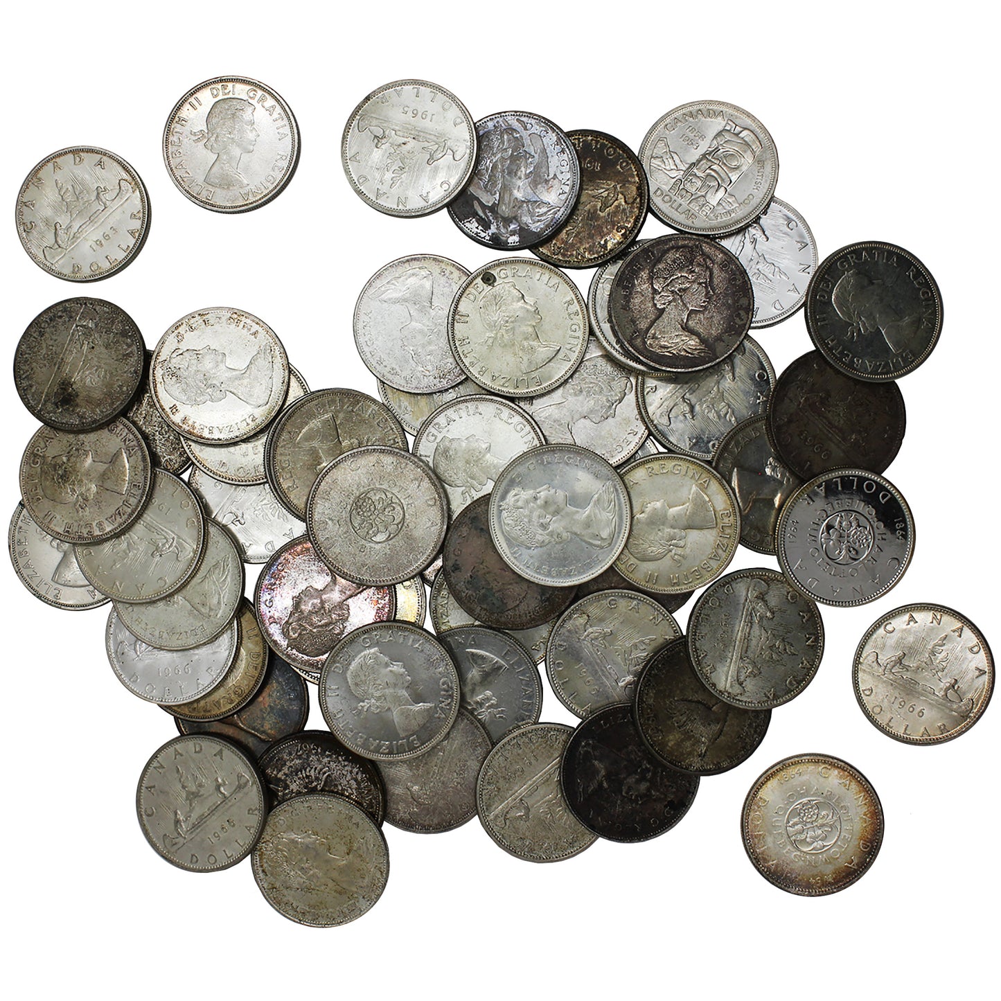 Dollars Only - 1967 & Prior Canada Scrap Silver (80% pure)