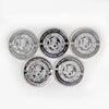 Lot of 5x First Majestic 1/2oz Fine Silver Rounds, 5Pcs (No Tax) Lightly Toned