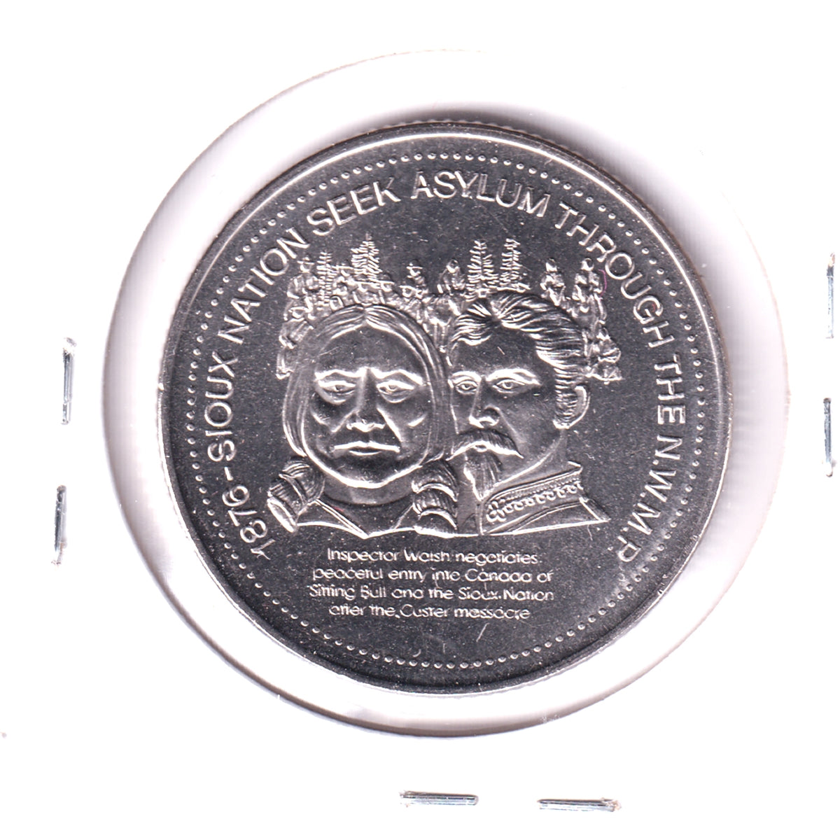 1978 Regina Commemorative Dollar: 1876 - Sioux Nation Seek Asylum through the NWMP