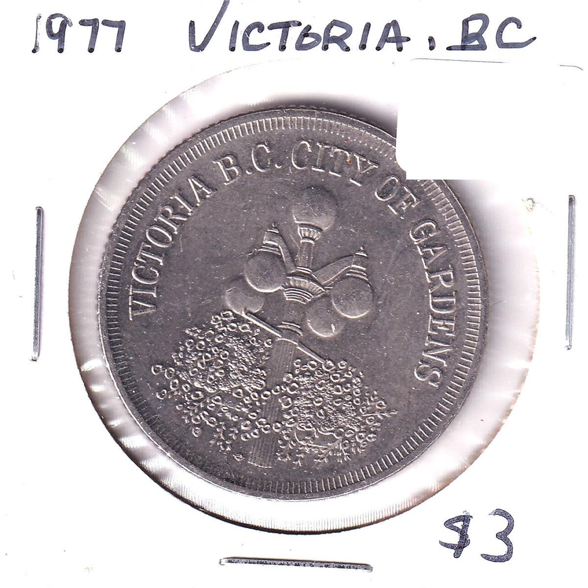 1977 Victoria, BC, Trade Dollar Token: Craigdarroch Castle