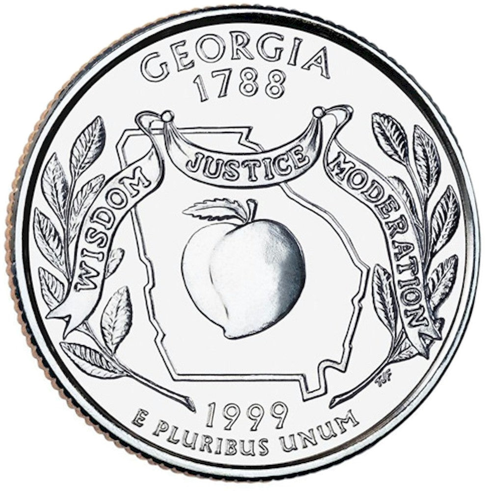 1999-D Georgia USA Statehood Quarters (MS-60)