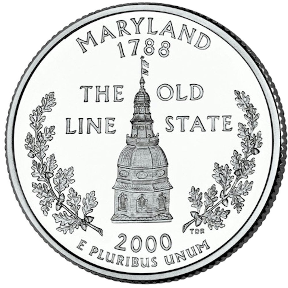 2000-D Maryland USA Statehood Quarters (MS-60)