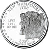 2000-D New Hampshire USA Statehood Quarters (MS-60)