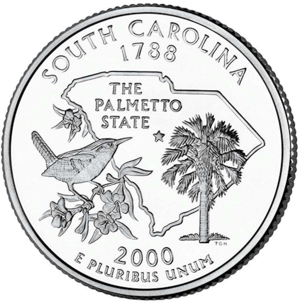 2000-D South Carolina USA Statehood Quarters (MS-60)