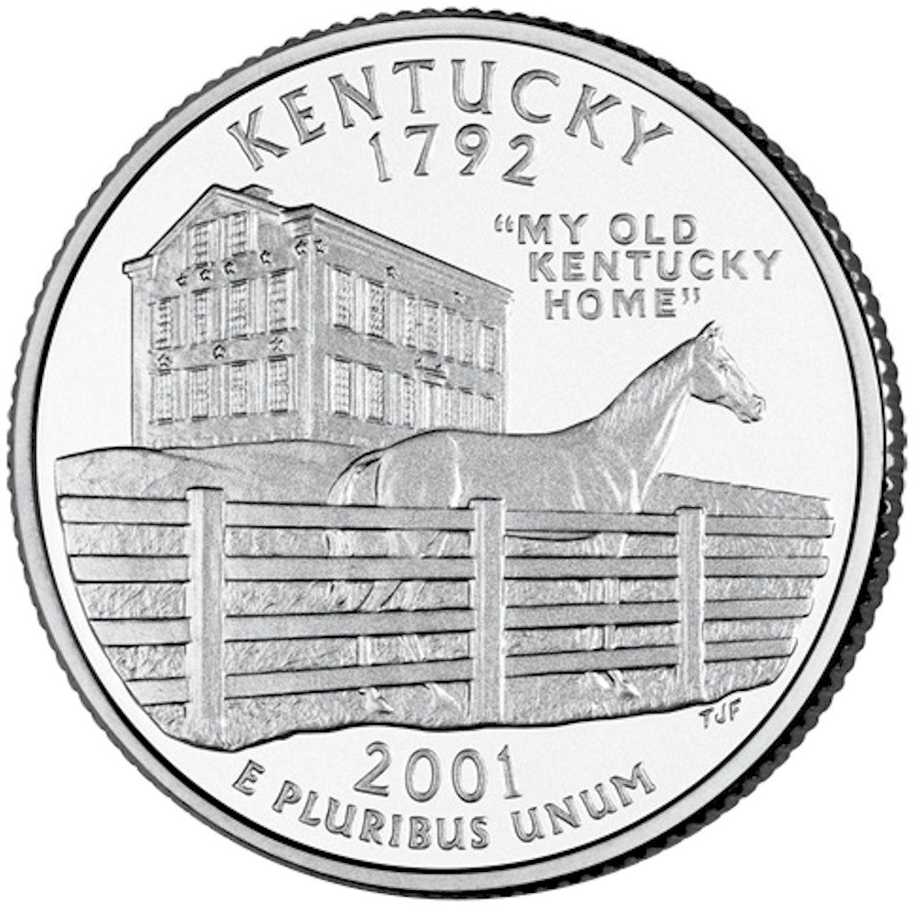 2001-D Kentucky USA Statehood Quarters (MS-60)