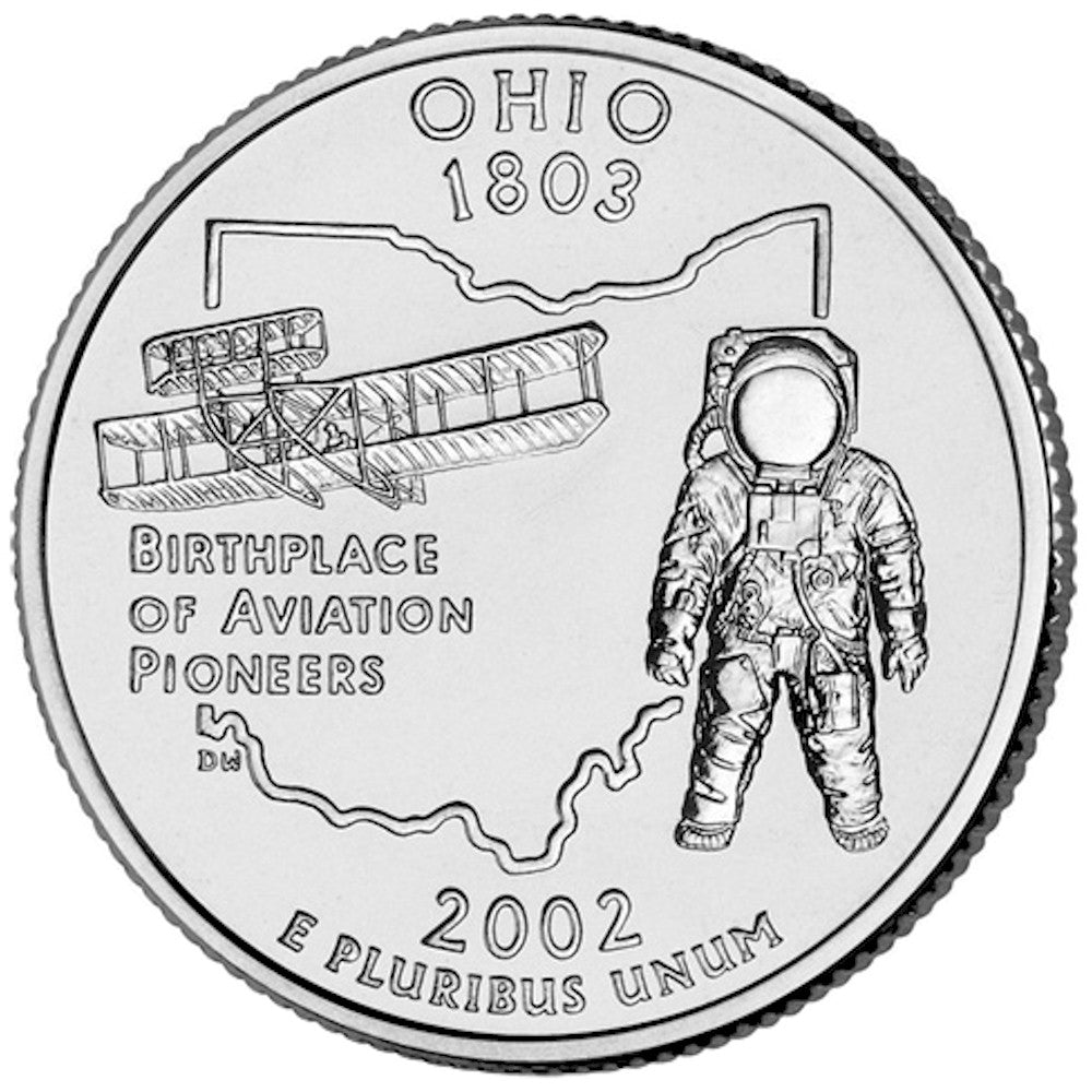 2002-D Ohio USA Statehood Quarters (MS-60)