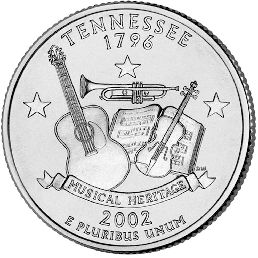 2002-D Tennessee USA Statehood Quarters (MS-60)