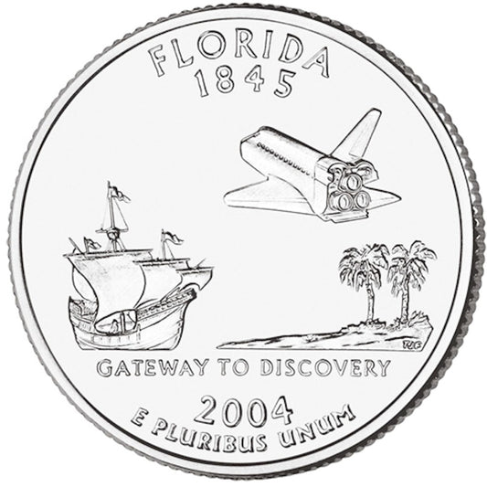 2004-P Florida USA Statehood Quarters (MS-60)