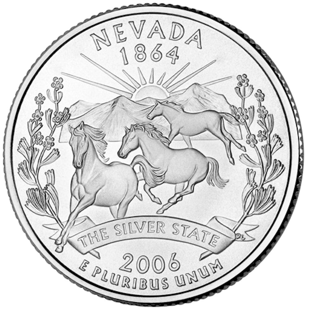 2006-D Nevada USA Statehood Quarter Uncirculated (MS-60)