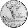 2007-D Montana USA Statehood Quarter Uncirculated (MS-60)