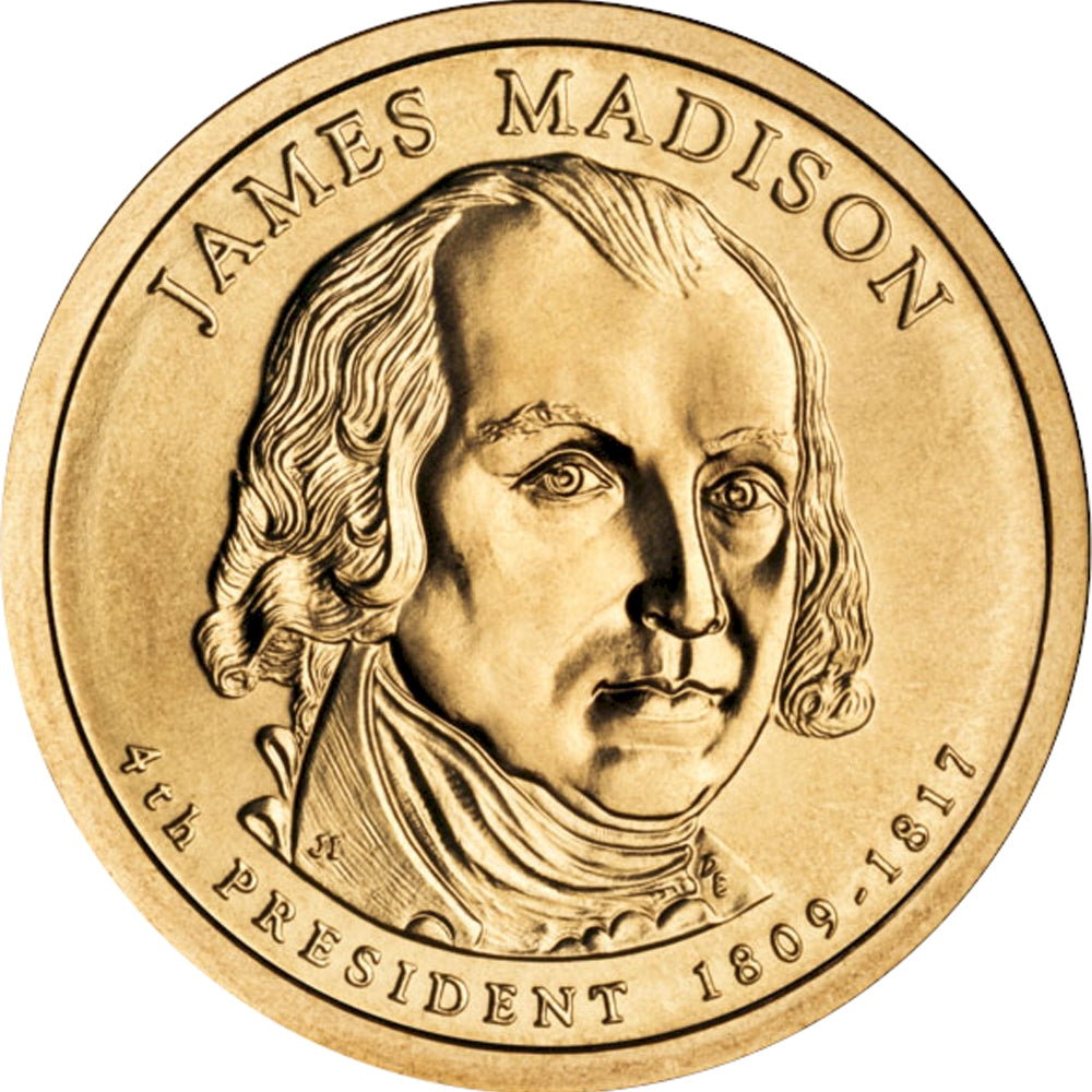 2007-D USA Presidential Dollar - James Madison Uncirculated (MS-60)