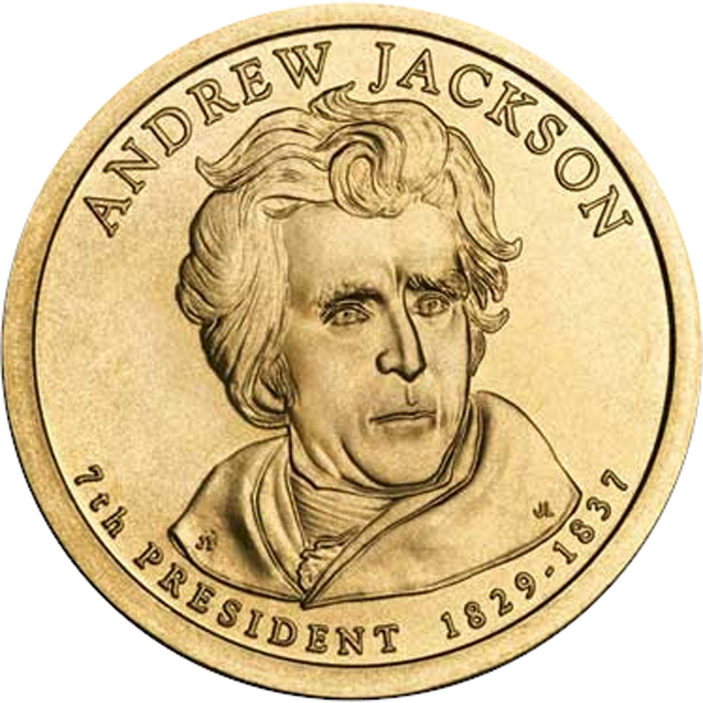 2008-D USA Presidential Dollar - Andrew Jackson Uncirculated (MS-60)