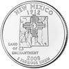 2008-P New Mexico USA Statehood Quarter Uncirculated (MS-60)