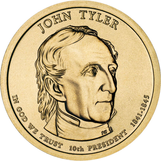 2009-D USA Presidential Dollar - John Tyler Uncirculated (MS-60)