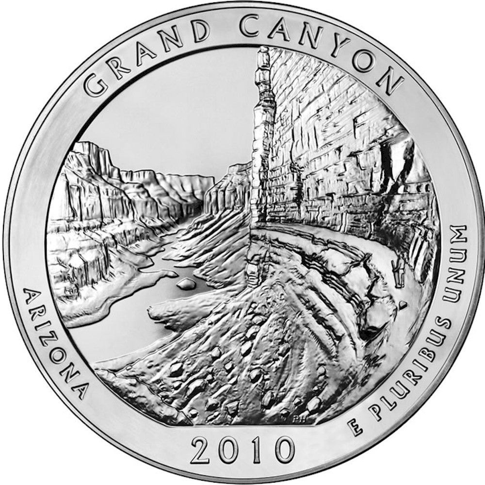 2010 D Grand Canyon USA National Parks Quarter Uncirculated (MS-60)