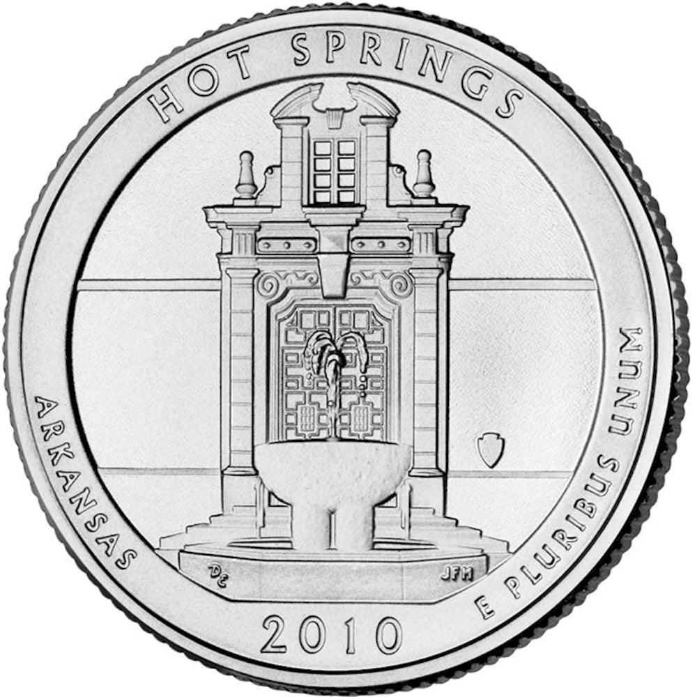 2010 D Hot Springs USA National Parks Quarter Uncirculated (MS-60)