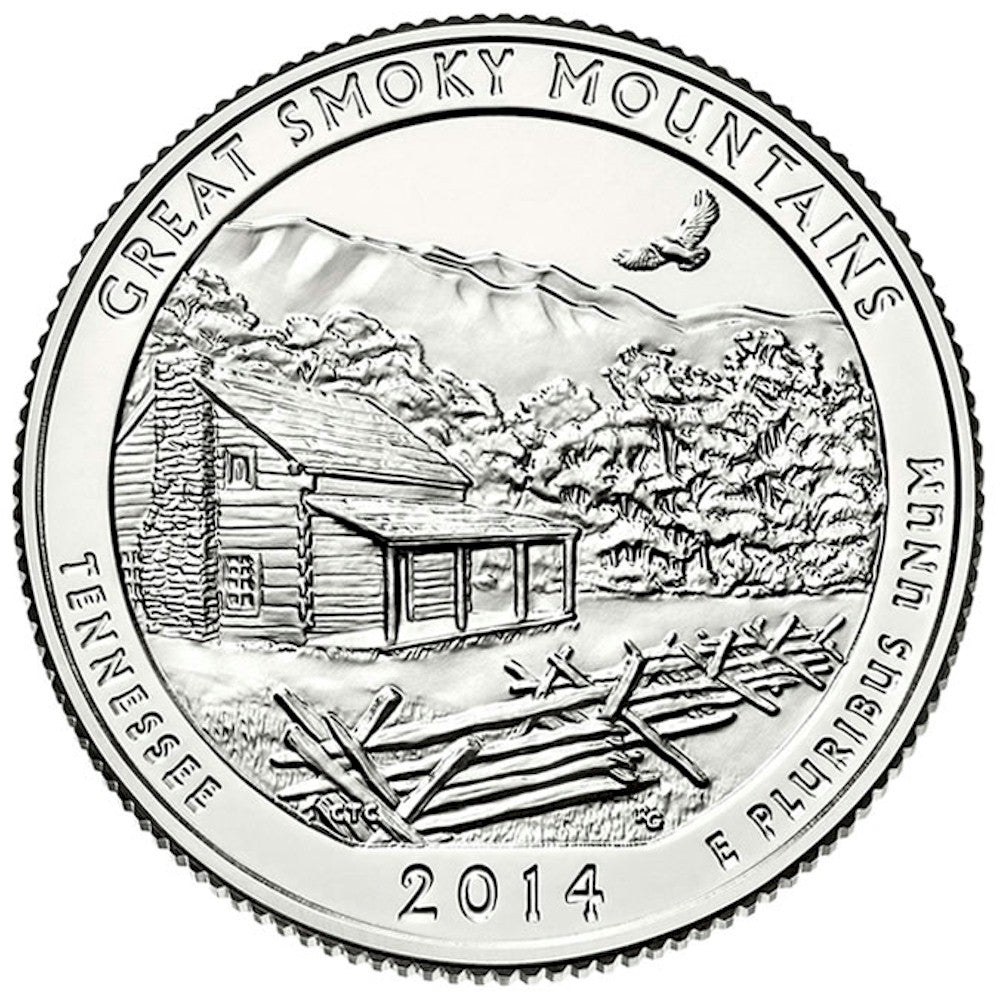 2014-D Great Smoky Mountains USA National Parks Quarter Uncirculated (MS-60)