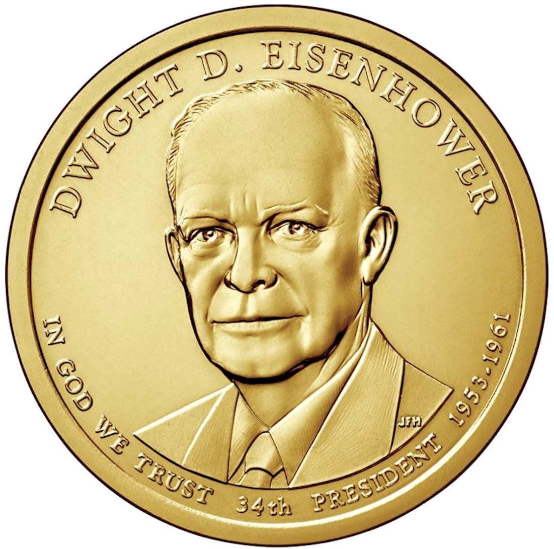 2015-D USA Presidential Dollar - Dwight Eisenhower Uncirculated (MS-60)