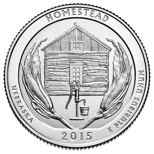 2015-D Homestead USA National Parks Quarter Uncirculated (MS-60)