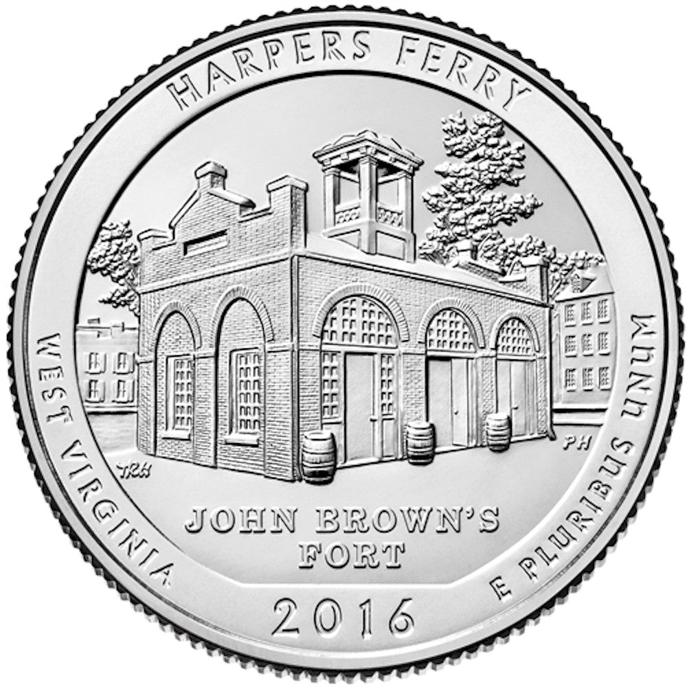 2016-D Harper's Ferry USA National Parks Quarter Uncirculated (MS-60)