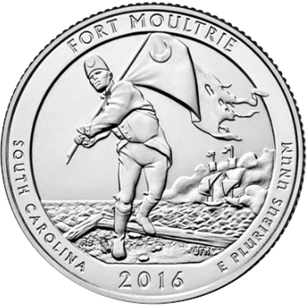 2016-D Fort Moultrie USA National Parks Quarter Uncirculated (MS-60)