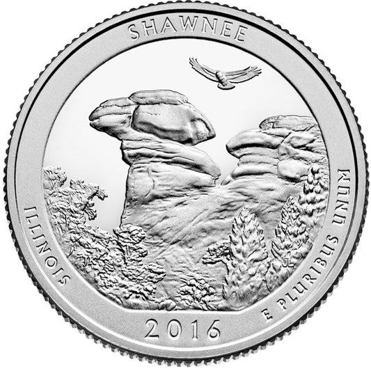 2016-D Shawnee USA National Parks Quarter Uncirculated (MS-60)