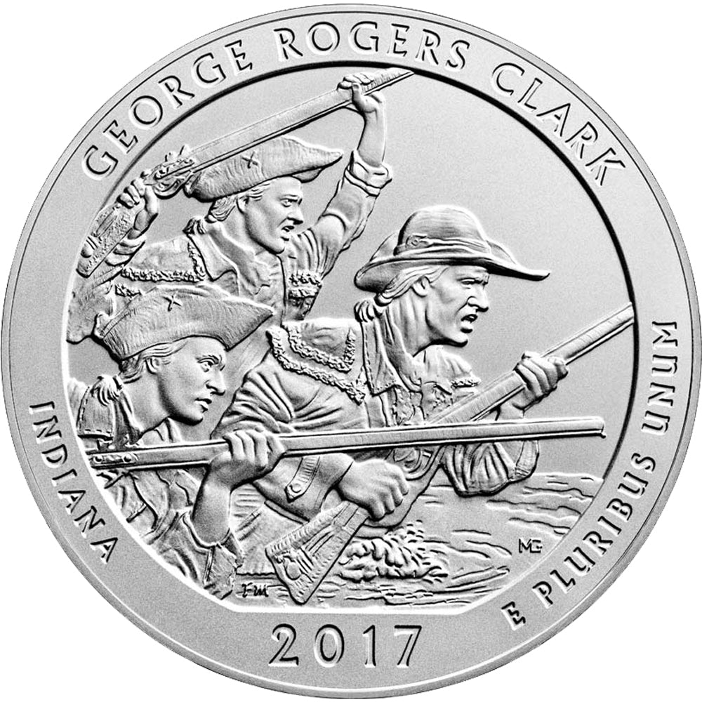 2017-D George Rogers Clark USA National Parks Quarter Uncirculated (MS-60)