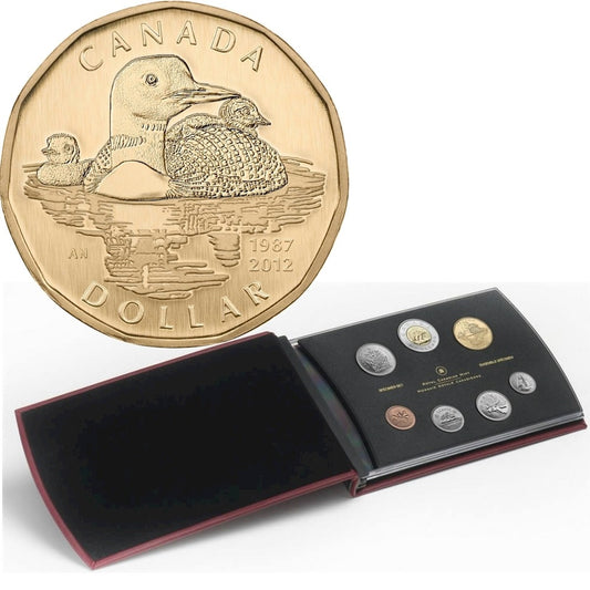 2012 Canada 25th Anniversary of the Loonie Specimen Set