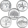 1999 USA Statehood Quarter 10-coin Set - Both P&D Mint Singles