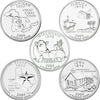 2004 USA Statehood Quarters 10-coin Set - Both P&D Mint Singles