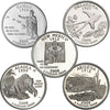 2008 USA Statehood Quarter 10-coin Set - Both P&D Mint Singles