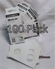 100 x (4 boxes) Self-Adhesive Cardboard 2x2 Holders - 1ct/10ct size - 20mm.