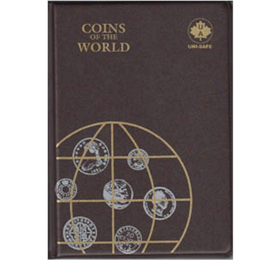 Coins of the World Brown Vinyl Album with 142 pockets