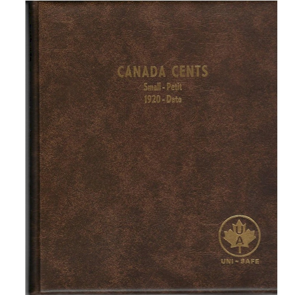 (Pre-Order) Small Cents Canada 1-cent 1920-Date Unimaster Brown Vinyl Coin Binders