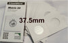 25 x Self-Adhesive Cardboard 2x2 Holders Silver Dollar size - (37.5mm)