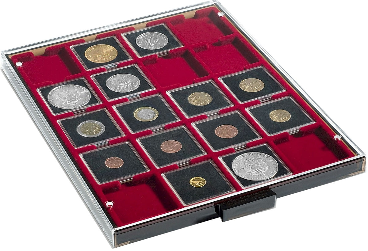 Numis Coin Box for 2x2 Coin Holders - 20 spaces up to 50mm. MB20M