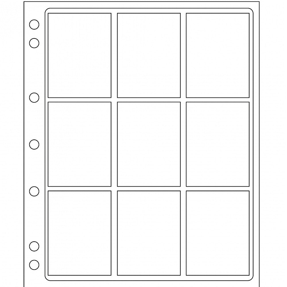 2x 9 Pocket Coin ENCAP Pages for PCGS Certified Coin Holders Slabs