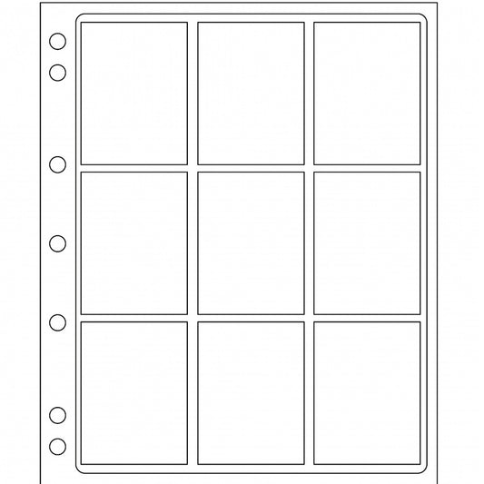 2x 9 Pocket Coin ENCAP Pages for PCGS Certified Coin Holders Slabs