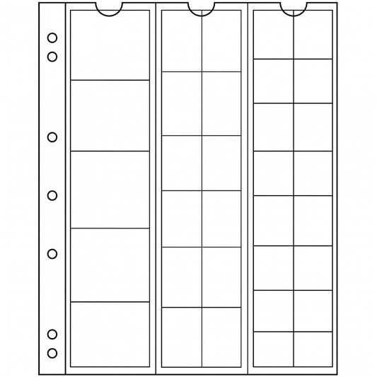 33 Pocket Page Sheet for Numis 4-Ring Binder (pack of 5) NH33