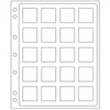 2x 20-Pocket ENCAP Binder Pages for Quadrum Square Capsules