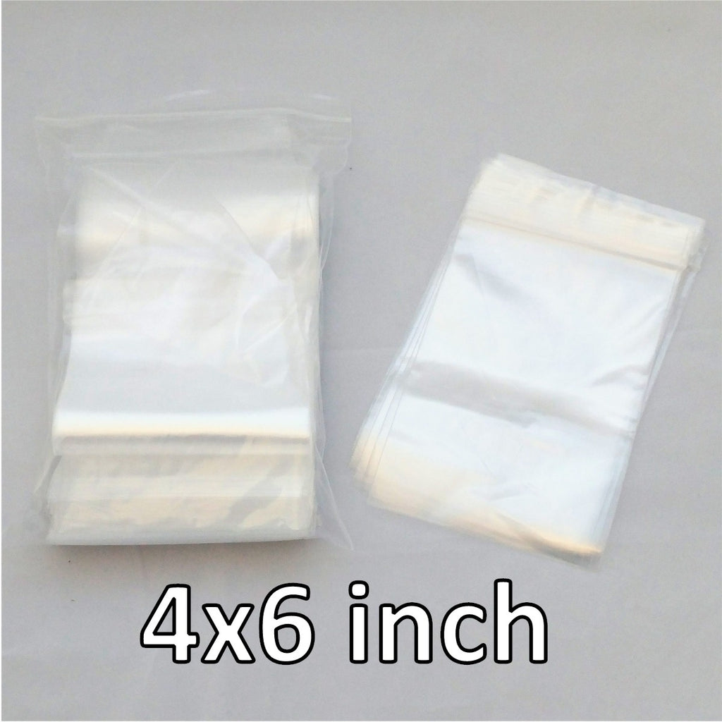 100x Reclosable Bags 4x6 inches (2 mil).