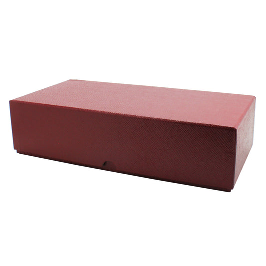 12 Inch Storage Box for Crown-size Holders or ICCS Certified Coins - Double Row (Red)