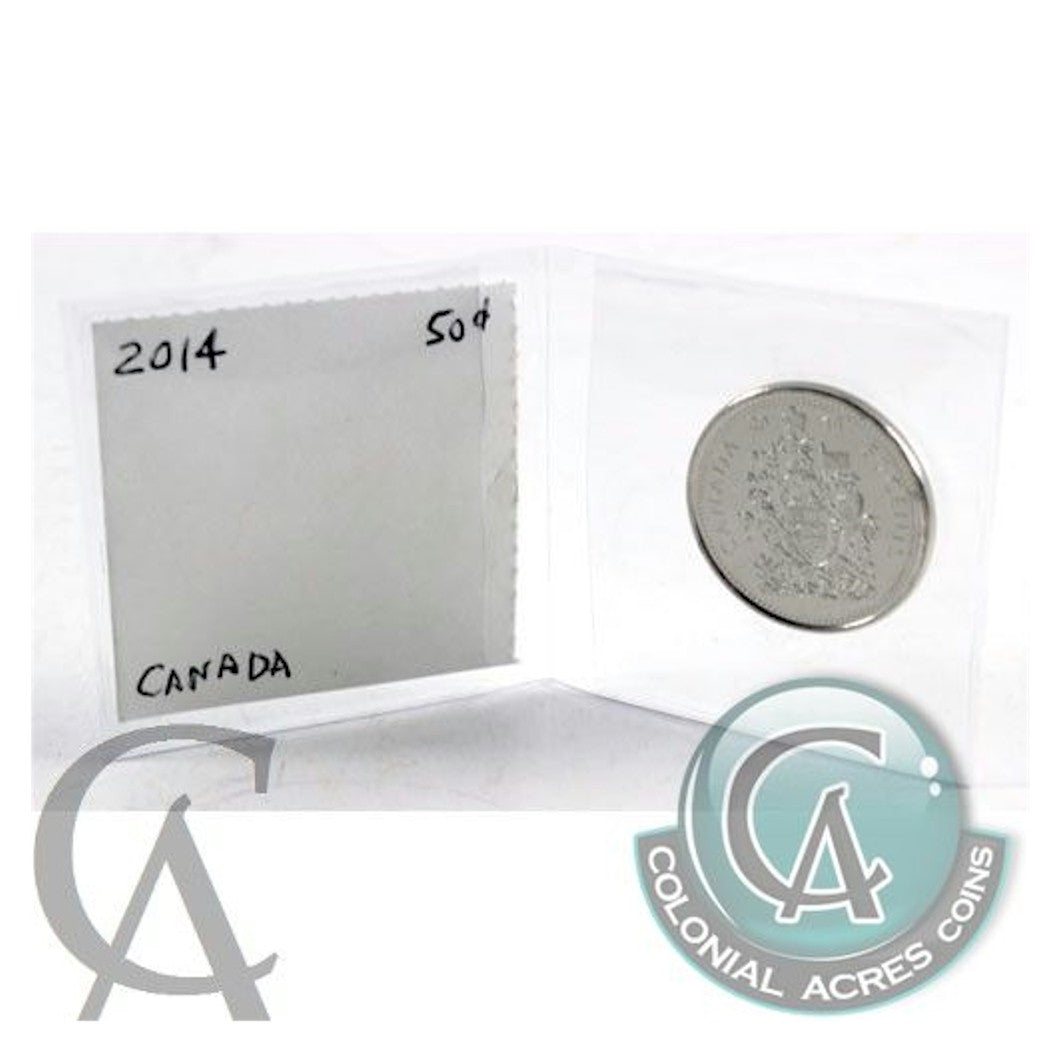 Uni-Safe 100 x Non-Plastic Coin Flips - 2" x 2"