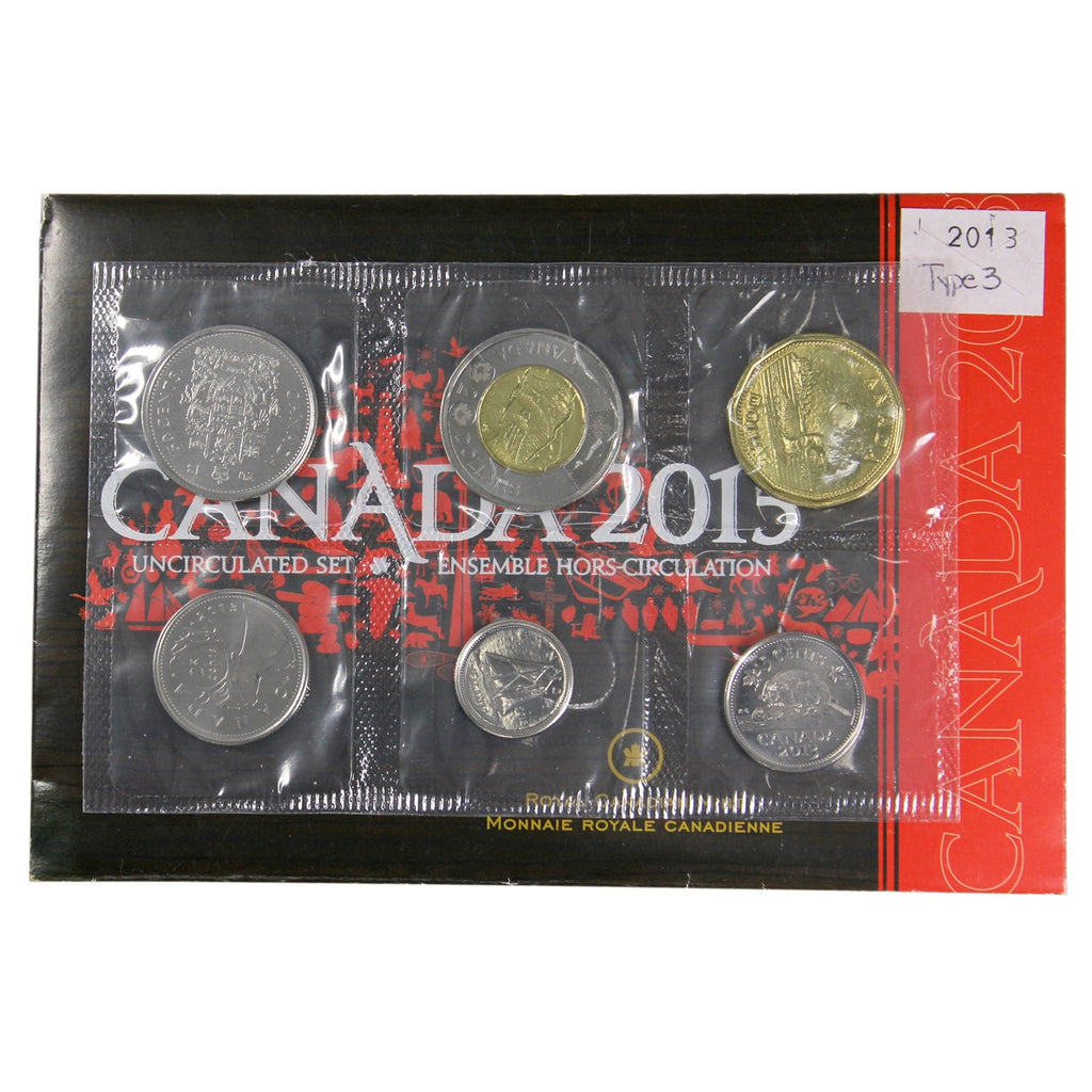 2013 Canada Type 3 Uncirculated Proof Like Set (Doubling on $1 & $2)